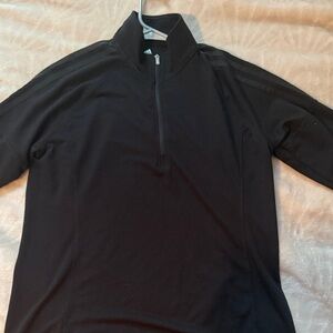 Adidas Black Performance Quarter-Zip Top